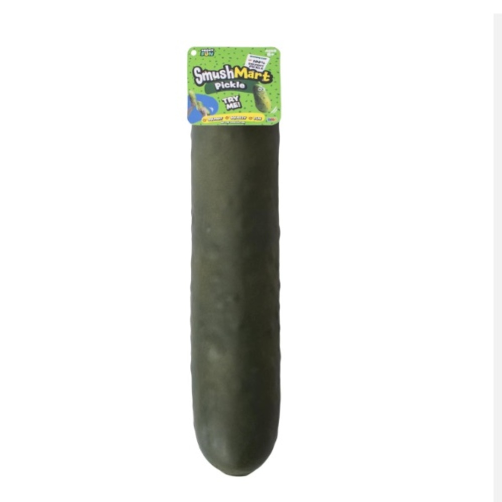 VIRAL Plump Pickle Stress Relief Toy SmushMart Squishy Pickle 🥒 RARE